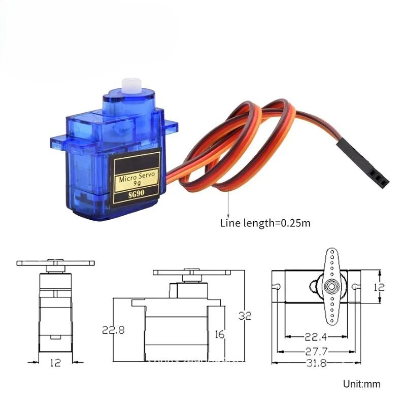 Micro servo SG90 9G miniatura 2